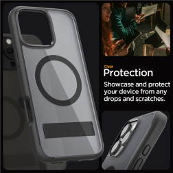 Spigen Ultra Hybrid S MagSafe, frost black - iPhone 16 Pro