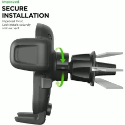 iOttie Easy One Touch 5" telefonhållare för montering i bilens ventilationsgaller - svart
