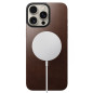 Nomad Magnetic Leather Back, brown - iPhone 16 Pro Max