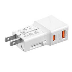 Mobile Origin Travel adapter 25W, EU/US/UK/AU, white
