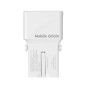Mobile Origin Travel adapter 25W, EU/US/UK/AU, white Mobile Origin Travel adapter 25W, EU/US/UK/AU, white
