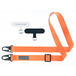 Mobile Origin Lanyard tape 25mm, Orange, 84 - 165cm