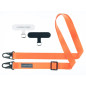 Strap Mobile Origin Lanyard tape 25mm, Orange, 84 - 165cm