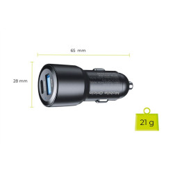 Mobile Origin Car Charger 60W USB-C and USB-A, CA2