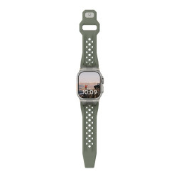 UAG Monarch Strap, olive/titanium - Apple Watch 49mm/46mm/45mm/44mm/42mm