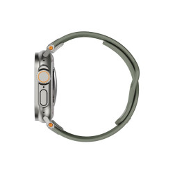 UAG Monarch Strap, olive/titanium - Apple Watch 49mm/46mm/45mm/44mm/42mm