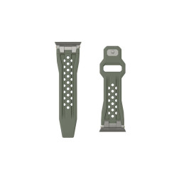 UAG Monarch Strap, olive/titanium - Apple Watch 49mm/46mm/45mm/44mm/42mm