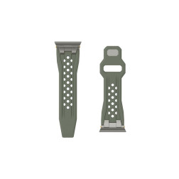 UAG Monarch Strap, olive/titanium - Apple Watch 49mm/46mm/45mm/44mm/42mm