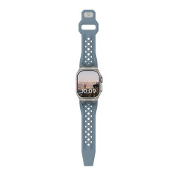 UAG Monarch Strap, cloud blue/titanium - Apple Watch 49mm/45mm/44mm/42mm