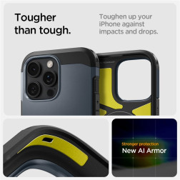 Spigen Tough Armor T MagSafe, metal slate - iPhone 16 Pro