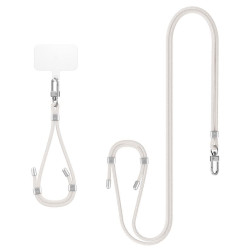 Dirželis Spigen Universal Set 2 (Cross Body Strap 1P + Wrist Strap 1P + ConTag2 1P), pearl white