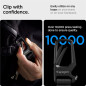 Spigen Carabiner With KeyRing 1 Pack, black