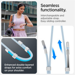 Strap Spigen Universal Cross Body Strap 2 1 Pack, mute blue
