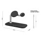 Mobile Origin 3in1 Wireless Magnetic Charger MO1, black