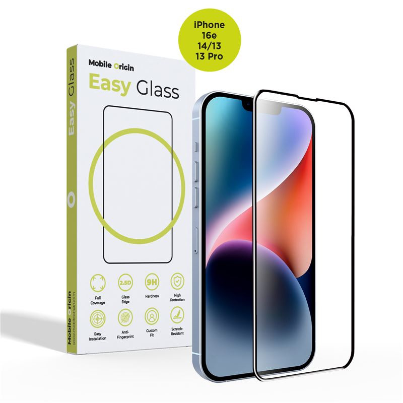 Mobile Origin EasyGlass - iPhone 16e/14/13/13 Pro Mobile Origin EasyGlass - iPhone 16e/14/13/13 Pro