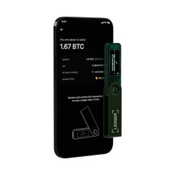 Aparatinė piniginė kriptovaliutoms Ledger Nano S Plus Emerald Green 