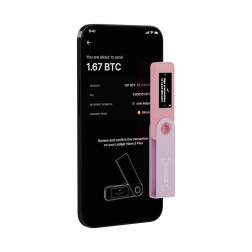 Aparatinė piniginė kriptovaliutoms Ledger Nano S Plus Pastel Pink 