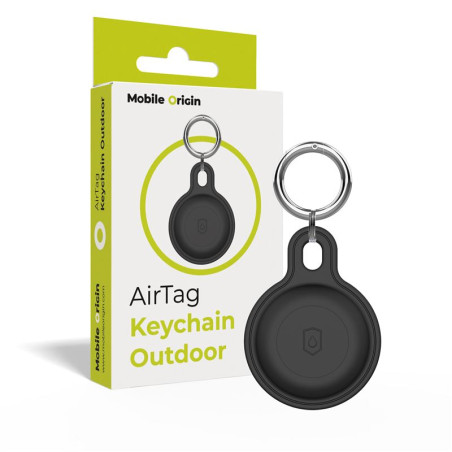 Mobile Origin AirTag Outdoor KeyChain, black