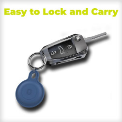 Mobile Origin AirTag Outdoor KeyChain, blue