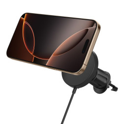 Spigen OneTap Pro 4 MagSafe Car Mount Charger, black - Wireless / AirVent Hook