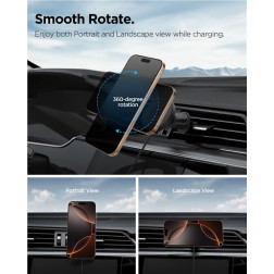 Spigen OneTap Pro 4 MagSafe Car Mount Charger, black - Wireless / AirVent Hook