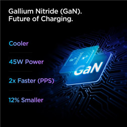 Spigen ArcStation Pro 45W Wall Charger, black - GaN / 1-Port