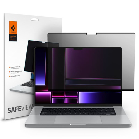 Spigen SafeView 1 Pack - MacBook Pro 16" M4 2024/M3 2023/ M2 2023/M1 2021