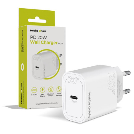 Mobile Origin PD20W Wall Charger MO11, 1 USB-C