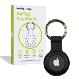 Mobile Origin AirTag KeyChain, black