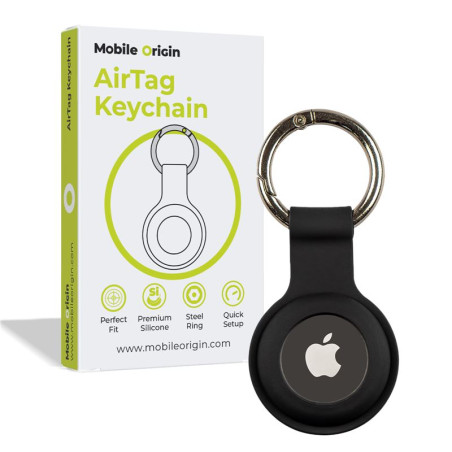 Mobile Origin AirTag KeyChain, black
