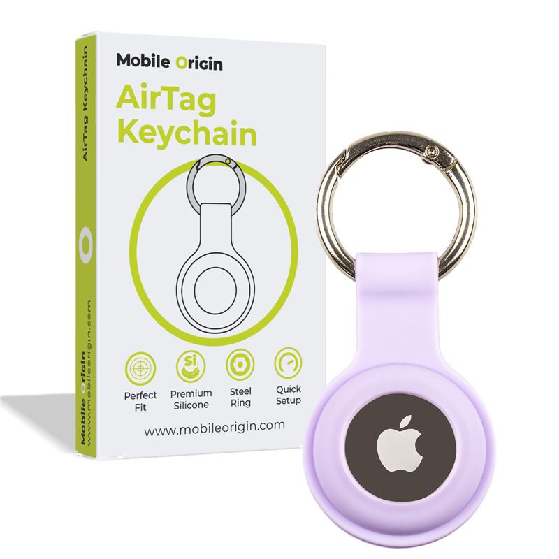 Mobile Origin AirTag KeyChain, purple Mobile Origin AirTag KeyChain, purple
