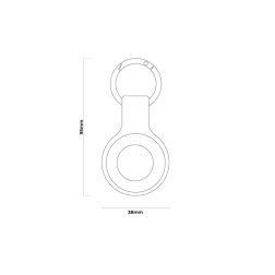 Mobile Origin AirTag KeyChain, purple