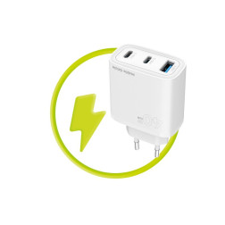 Mobile Origin GaN 40W Wall Charger MO13, 1 USB-A + 2 USB-C