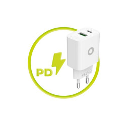 Mobile Origin PD20W Wall Charger MO12, 1 USB-A + 1 USB-C