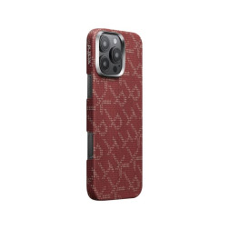 Pitaka Tactile Woven Case, PTK Red/Gold - iPhone 16 Pro