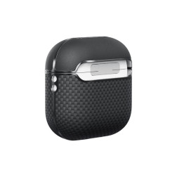 Pitaka Aramid Fiber Magnetic Case, black/gray - AirPods 4