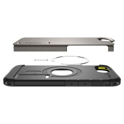 Spigen Tough Armor MagSafe, gunmetal - iPhone 16e