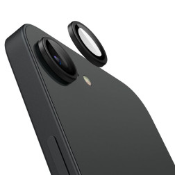 Spigen Glass tR EZ Fit Optik Pro 2 Pack, black - iPhone 16e
