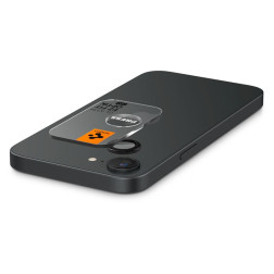 Spigen Glass tR EZ Fit Optik Pro 2 Pack, black - iPhone 16e