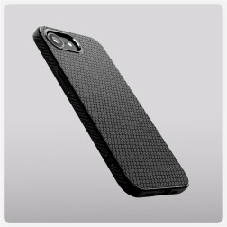 Spigen Liquid Air, matte black - iPhone 16e