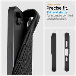 Spigen Liquid Air, matte black - iPhone 16e