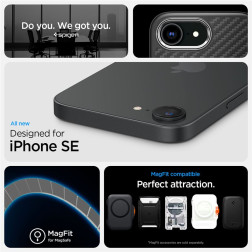 Spigen Enzo Aramid MagSafe, matte black - iPhone 16e