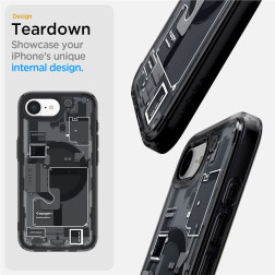 Spigen Ultra Hybrid MagSafe, zero one black - iPhone 16e