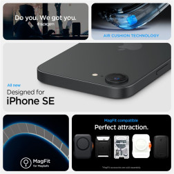 Spigen Ultra Hybrid S MagSafe, frost black - iPhone 16e