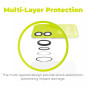 Mobile Origin Sapphire Lens guards, black - iPhone 16/16 Plus Mobile Origin Sapphire Lens guards, black - iPhone 16/16 Plus
