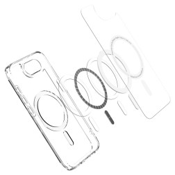Spigen Crystal Hybrid MagSafe, clear white - iPhone 16e