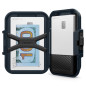 Spigen iPhone Lock Fit MagSafe Wallet, metal slate
