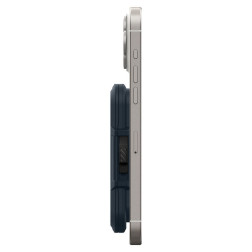 Spigen iPhone Lock Fit MagSafe Wallet, metal slate