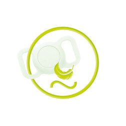 Mobile Origin AirTag Pet Collar, luminous green