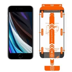 Mobile Origin Ekrano apsauga iPhone 8 / 7 / SE 2022 / SE 2020 su lengvai naudojamu aplikatoriumi 2 pakete